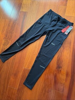 NWT Fila Sport "Live In Motion" Men's Running Leggings in black